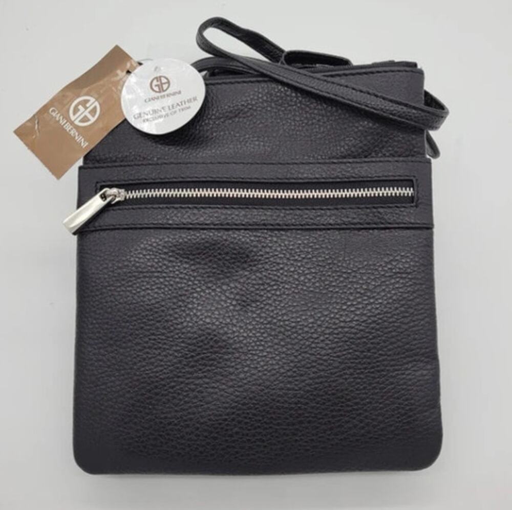 Giani Bernini Solid Black Softy Core Crossbody Bag, NWT!